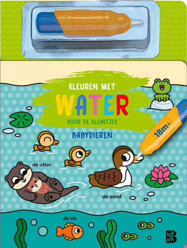 Omslag van Kleuren met water voor de kleintjes: Babydieren