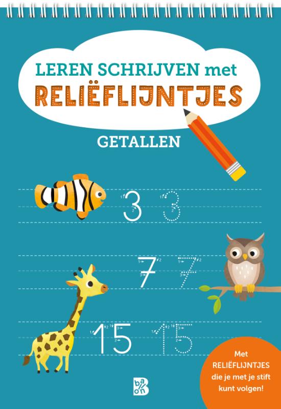 Omslag van Leren schrijven met reliëflijntjes: Getallen