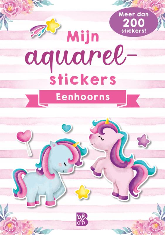 Omslag van Mijn aquarelstickers eenhoorns