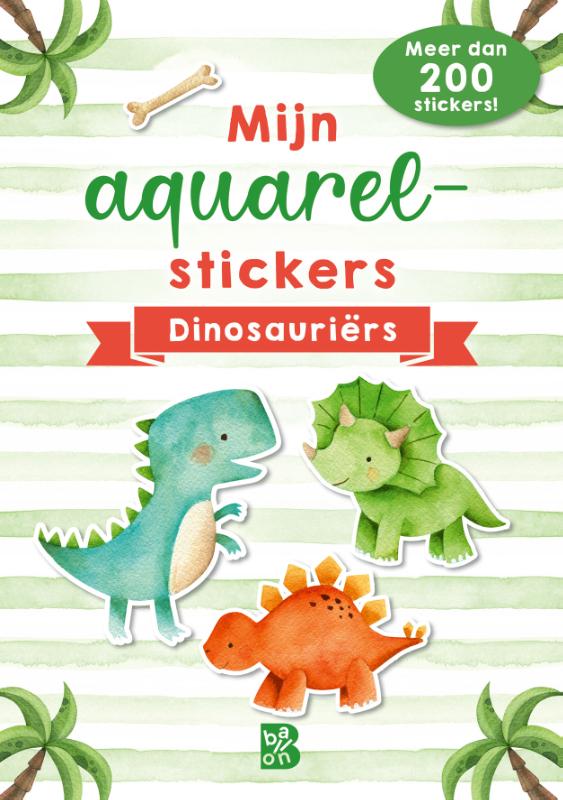 Omslag van Mijn aquarelstickers dinosauriërs