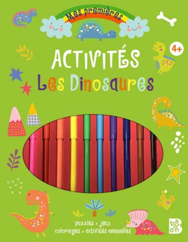 Omslag van Bloc d'activités avec feutres: Les dinosaures (iSeek) 2026