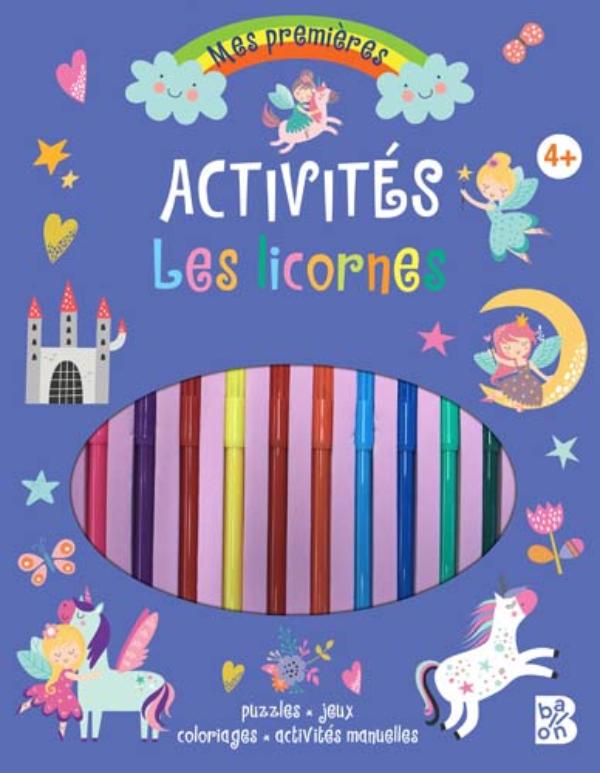 Omslag van Bloc d'activités avec feutres: Les licornes (iSeek) 2026
