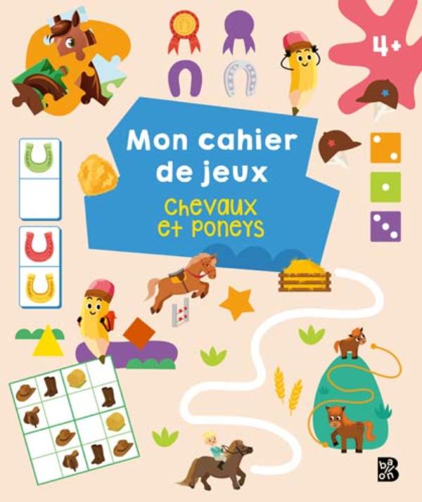 Omslag van Mon cahier de jeux: Chevaux et poneys