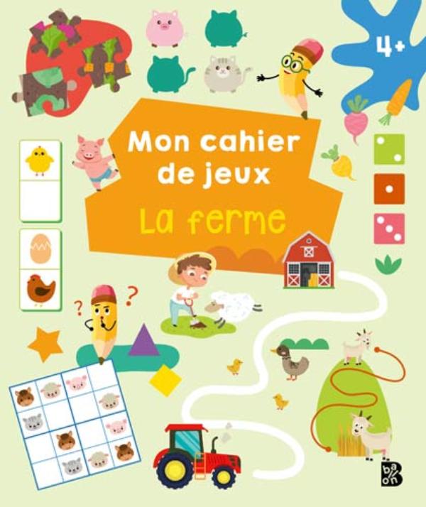 Omslag van Mon cahier de jeux: La ferme