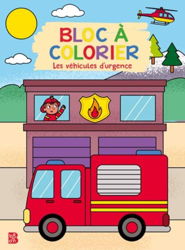 Omslag van Bloc à colorier 2026 : Les véhicules d'urgence