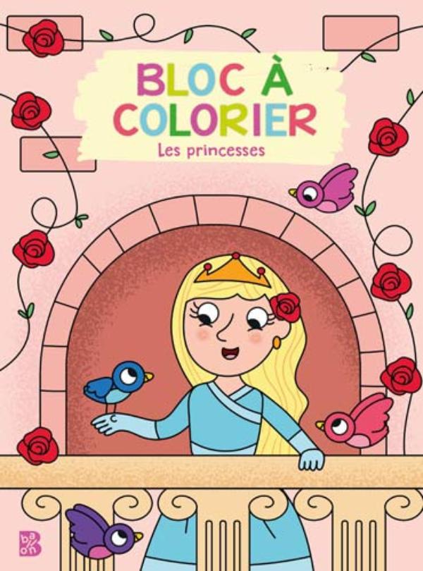 Omslag van Bloc à colorier 2026 : Les princesses