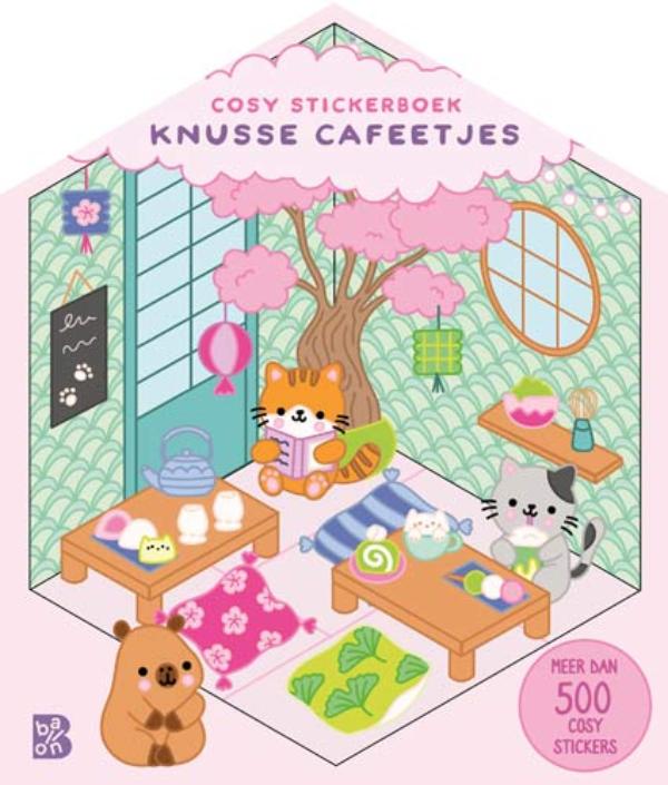 Omslag van Cosy stickerboek: Knusse cafeetjes