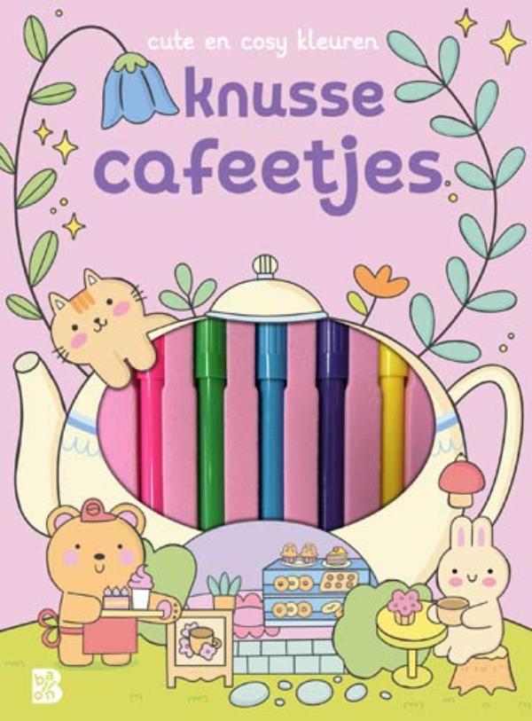 Omslag van Cute en cosy kleuren: Knusse cafeetjes