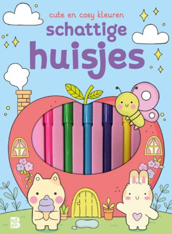Omslag van Cute en cosy kleuren: Schattige huisjes