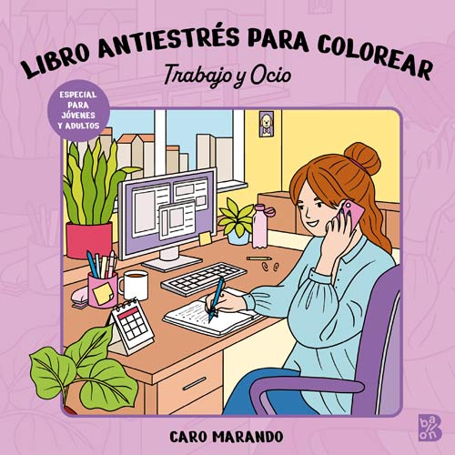 Omslag van Coloriages anti-stress : Work and play CAST
