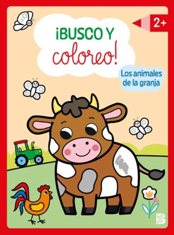 Omslag van Cherche et colorie: Les animaux de la ferme CAST