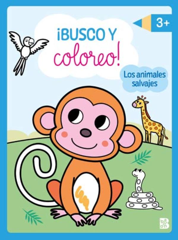 Omslag van Cherche et colorie: Les animaux sauvages CAST