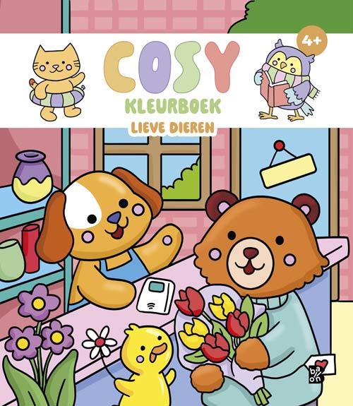 Omslag van Cosy kleurboek: Lieve dieren