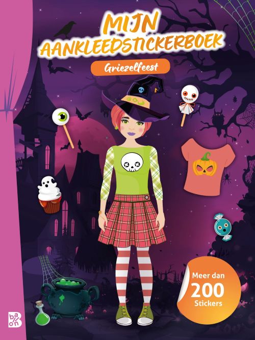 Omslag van Mijn aankleedstickerboek: Griezelfeest
