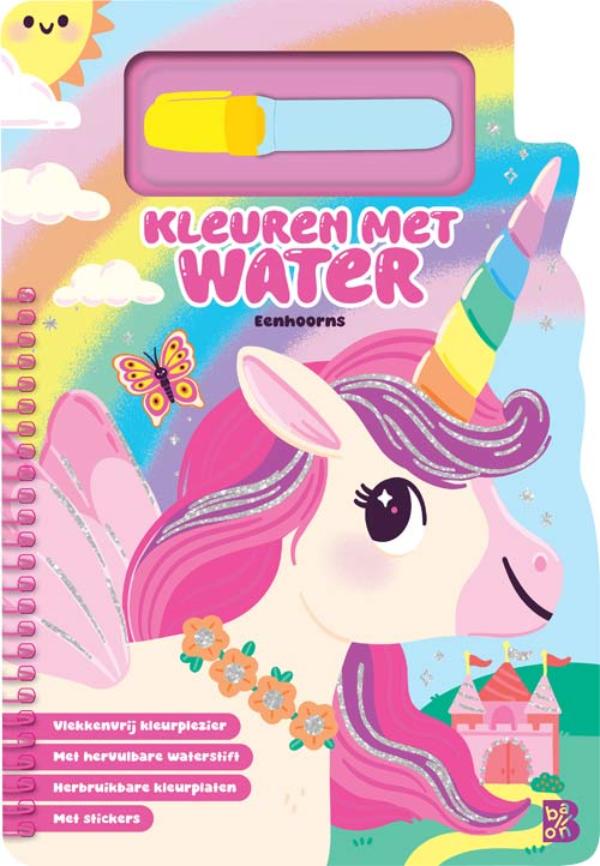 Omslag van Kleuren met water: Eenhoorns