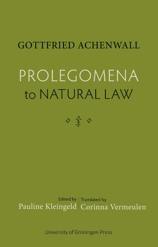 Omslag van Prolegomena to Natural Law