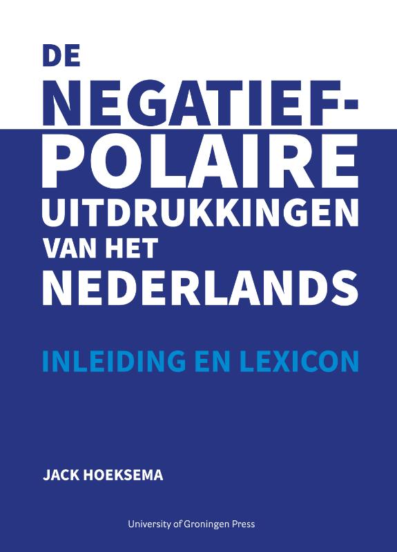 Omslag van De negatief-polaire uitdrukkingen van het Nederlands