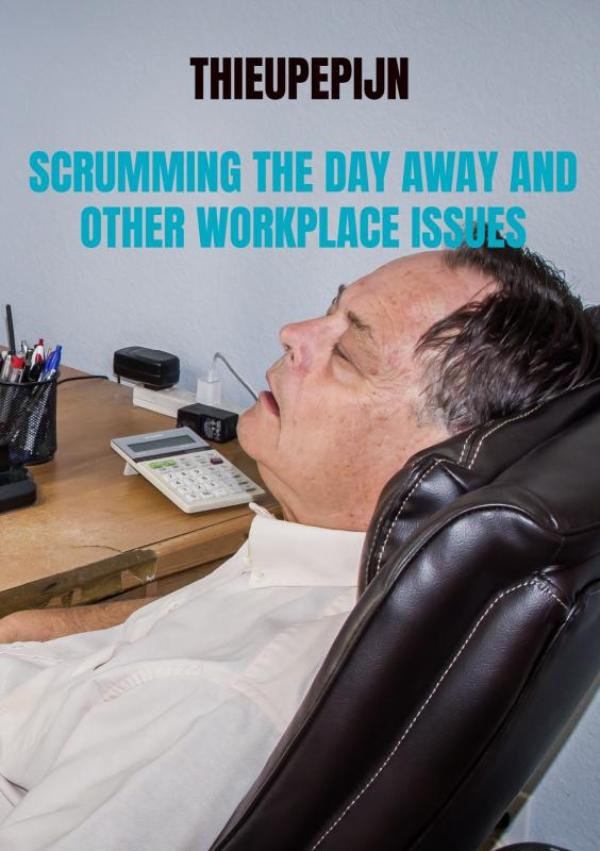 Omslag van SCRUMMING THE DAY AWAY AND OTHER WORKPLACE ISSUES
