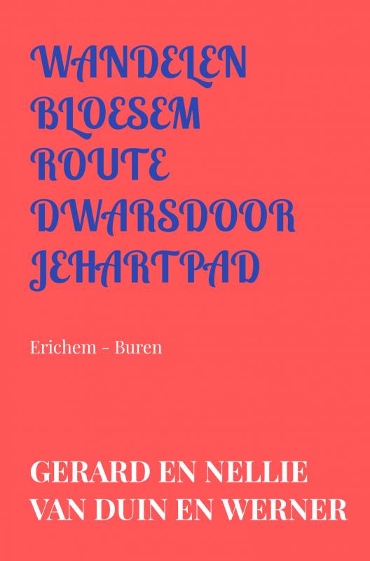 Omslag van wandelen bloesemroute dwarsdoorjehartpad