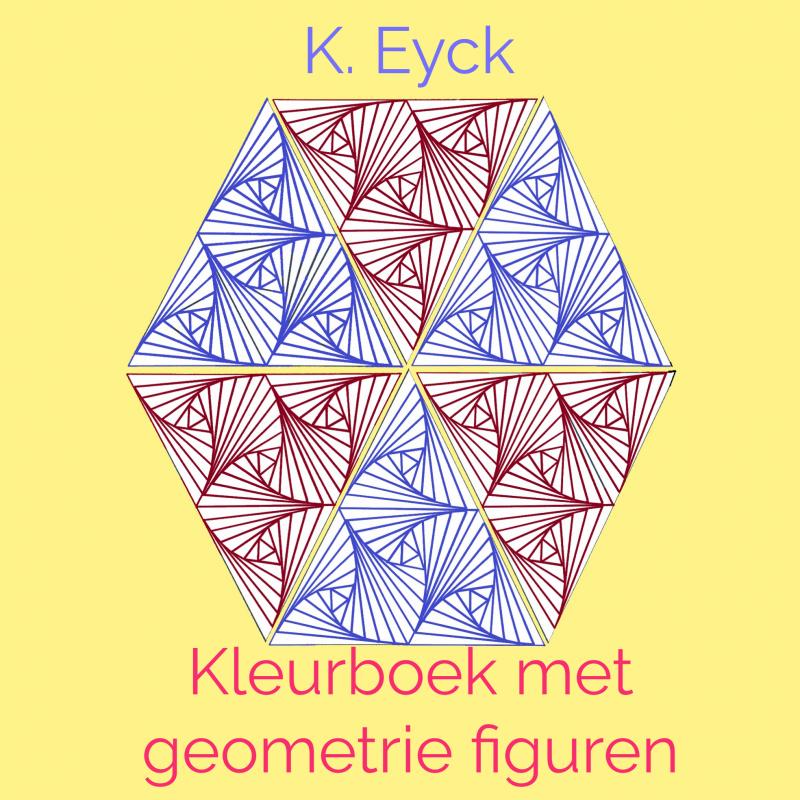 Omslag van Kleurboek met geometrie figuren