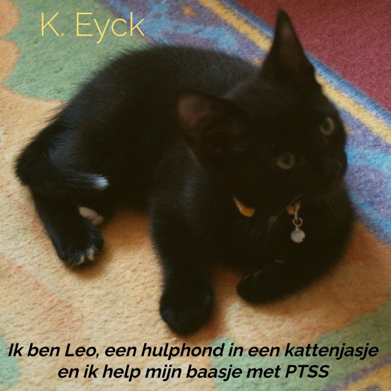 Omslag van Ik ben Leo, een hulphond in een kattenjasje en ik help mijn baasje met PTSS