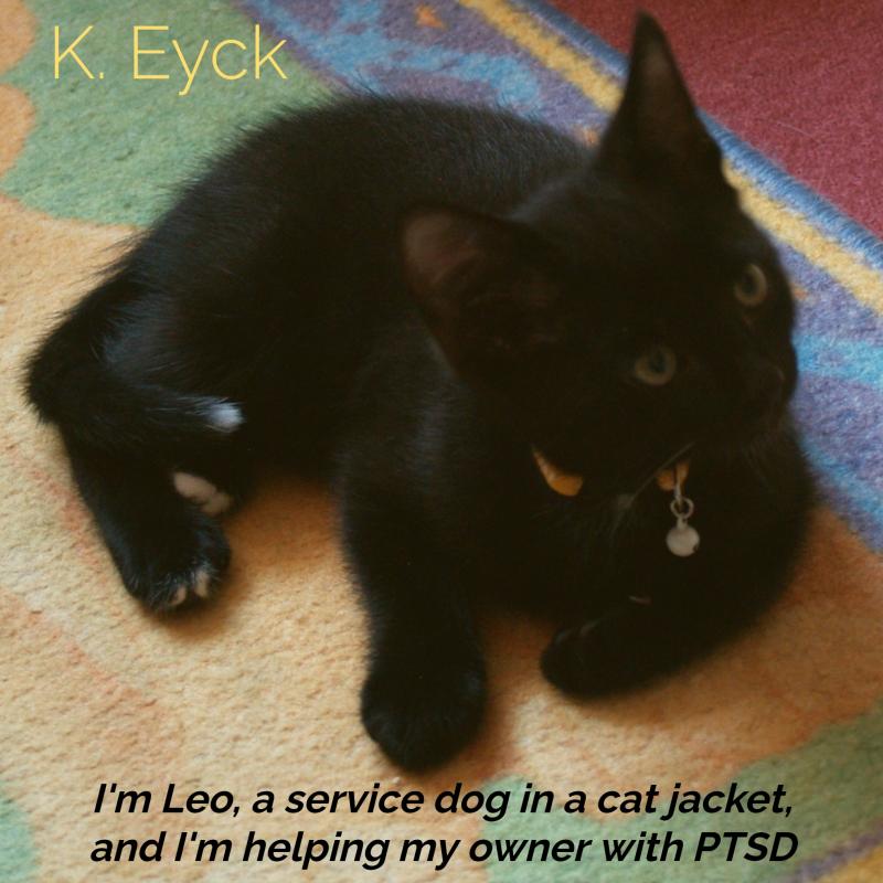 Omslag van I'm Leo, a service dog in a cat jacket, and I'm helping my owner with PTSD