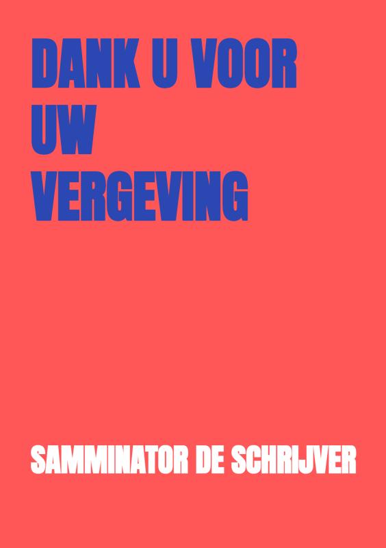 Omslag van Dank U voor Uw vergeving