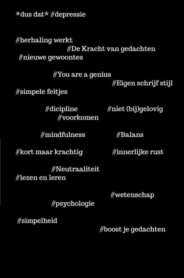 Omslag van *dusdat* #depressie
