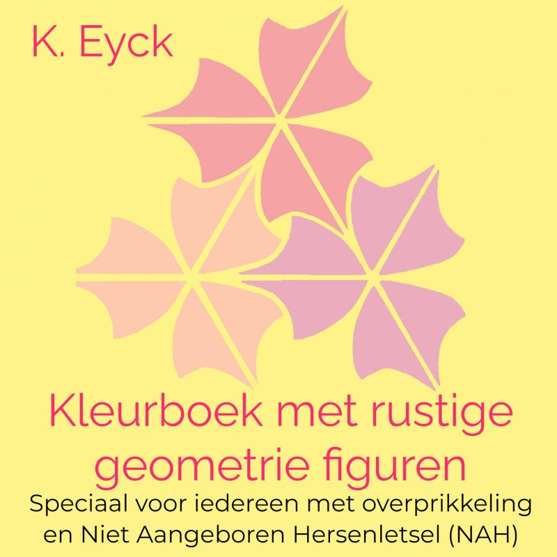 Omslag van Kleurboek met rustige geometrie figuren