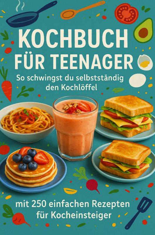 Omslag van Kochbuch für Teenager So schwingst du selbstständig den Kochlöffel: Ein perfektes Geschenk für Teenager