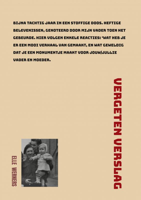 Omslag van VERGETEN VERSLAG