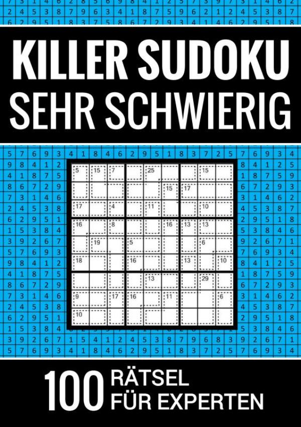 Omslag van Killer Sudoku sehr schwierig - 100 Rätsel für Experten