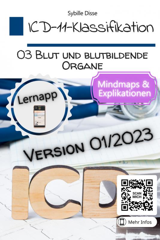 Omslag van ICD-11-Klassifikation 03: Blut und blutbildende Organe