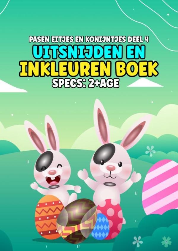 Omslag van Pasen Eitjes en Konijntjes deel 4