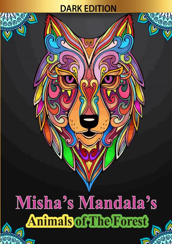 Omslag van Misha's mandala's: Animals of the forest