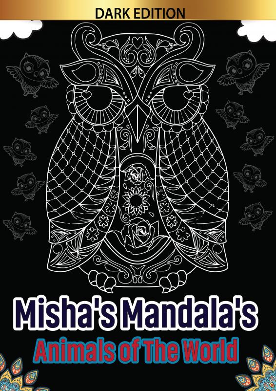 Omslag van Misha's mandala's: Animals of the world part 3