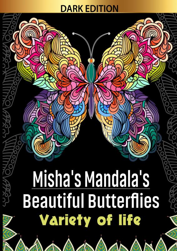 Omslag van Misha's mandala's: Beautifull butterflies Variety of life