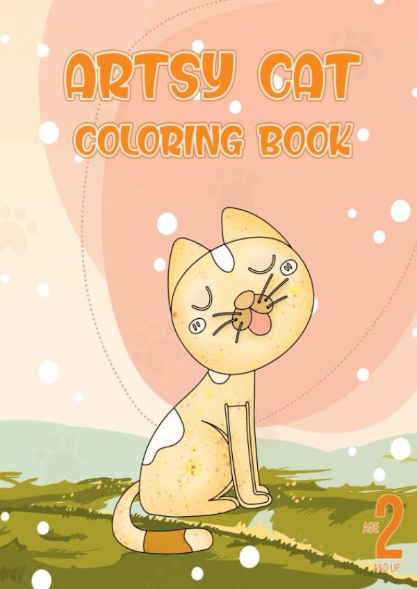 Omslag van Artsy cat coloring book