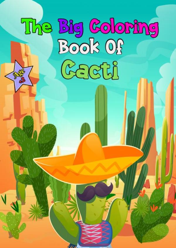 Omslag van The Big Coloring Book of Cacti