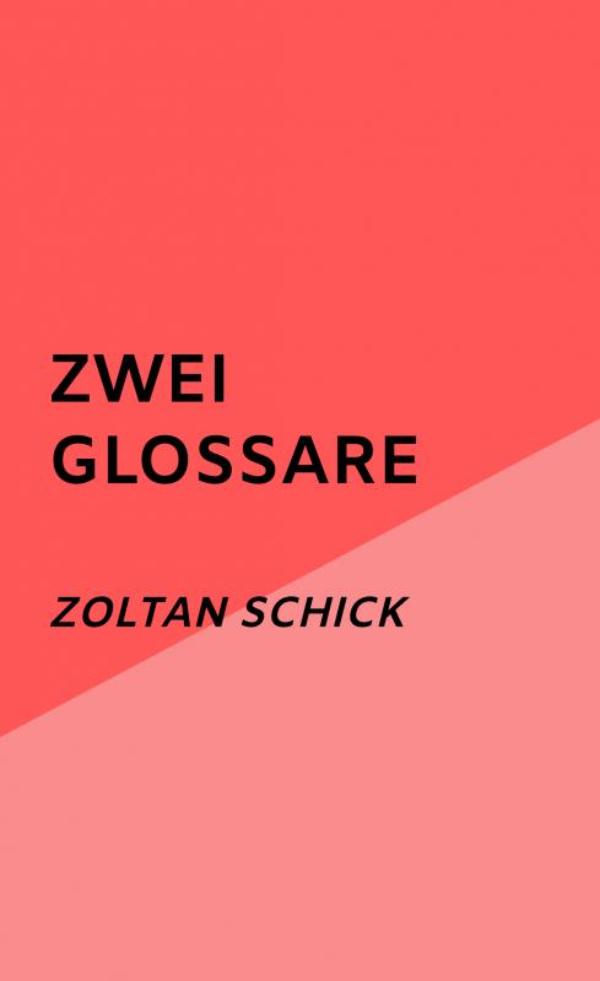 Omslag van Zwei Glossare