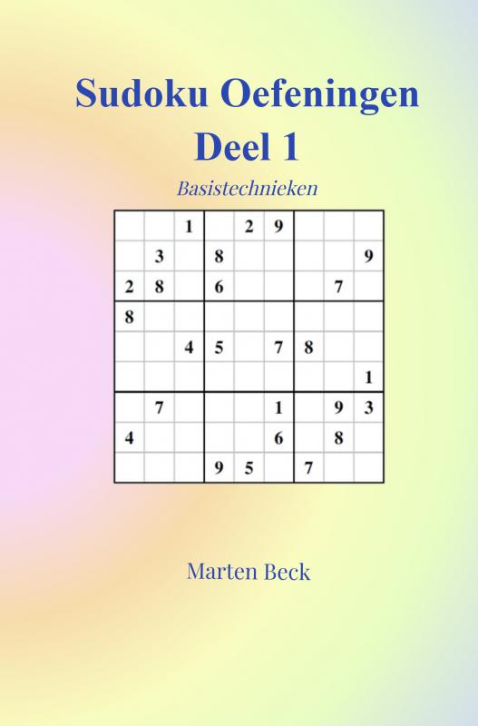 Omslag van Sudoku Oefeningen Deel 1