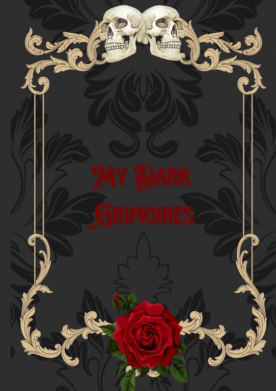 Omslag van My Dark Grimoires | Gothic notebook