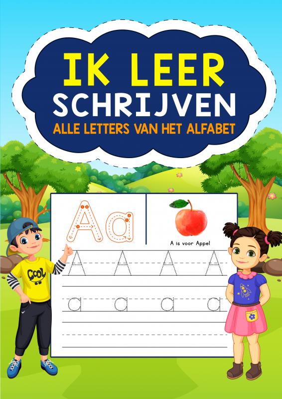 Omslag van Ik Leer Schrijven - Alle Letters van het Alfabet