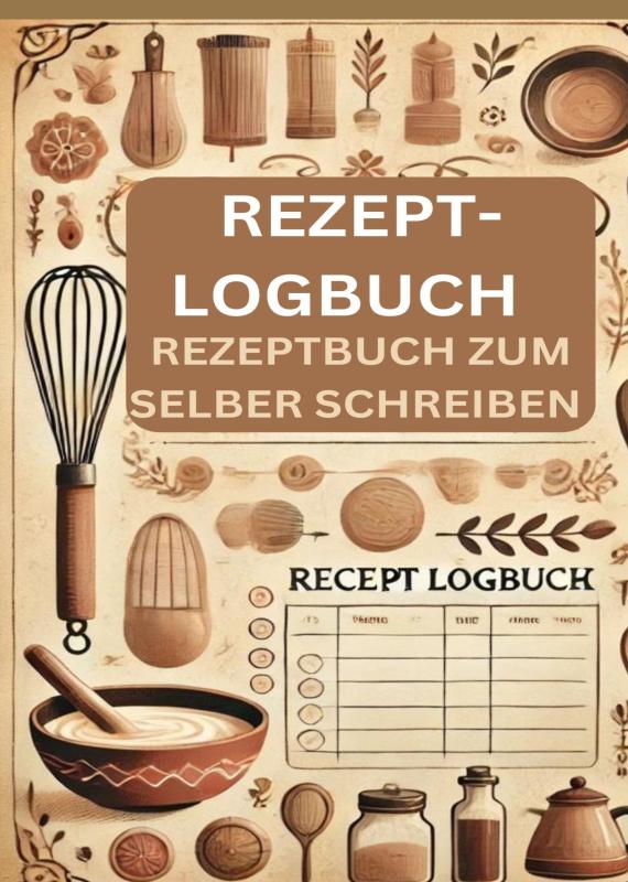 Omslag van Rezept-Logbuch : Rezeptbuch zum selber schreiben Geschenkidee