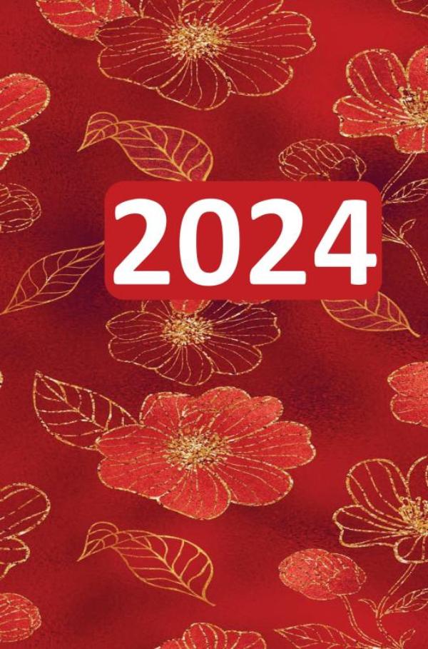 Omslag van Monatsplaner 2024 mit Datum