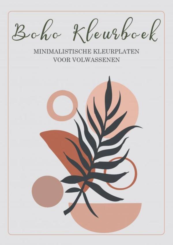 Omslag van Boho Kleurboek - Minimalistische Kleurplaten voor Volwassenen