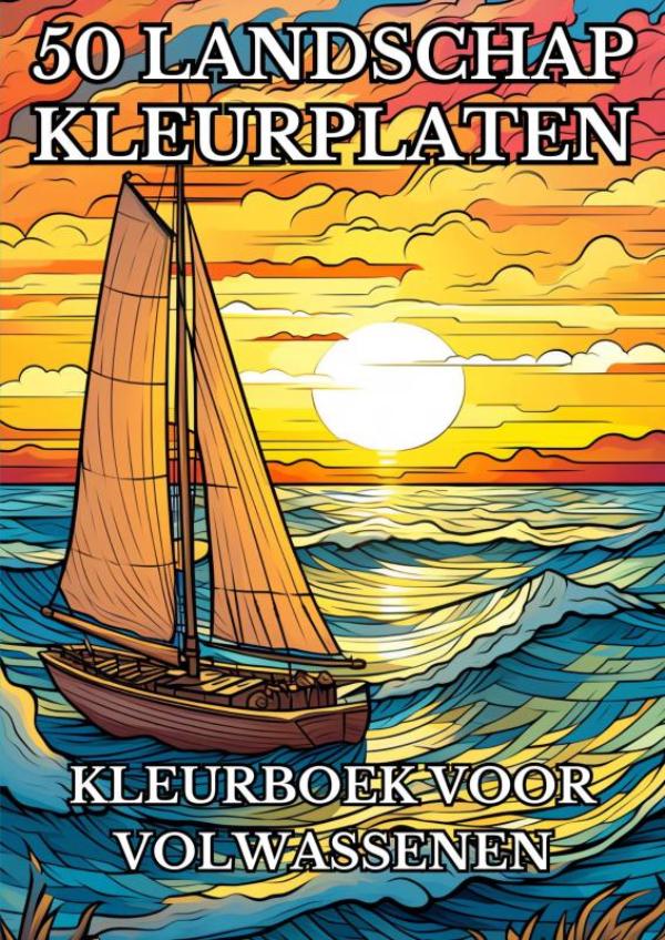Omslag van Landschap Kleurplaten - Kleurboek voor Volwassenen