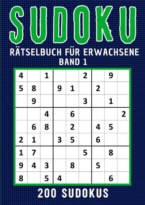 Omslag van Sudoku Rätselbuch für erwachsene - Band 1