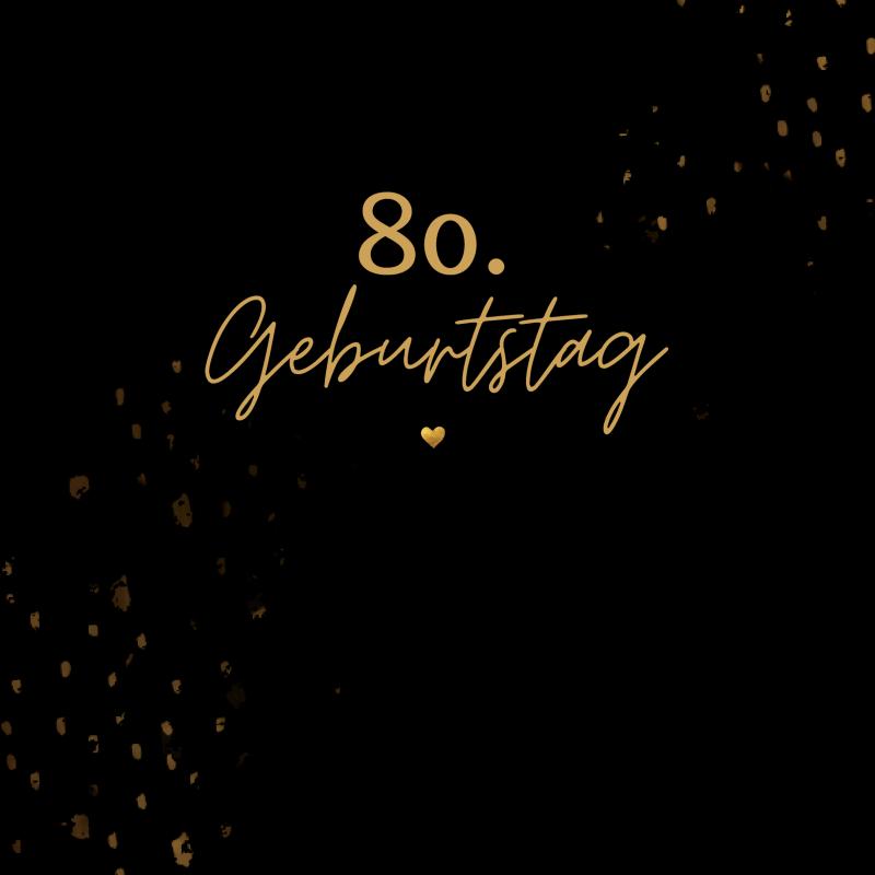 Omslag van 80. Geburtstag- Gästebuch Blanko
