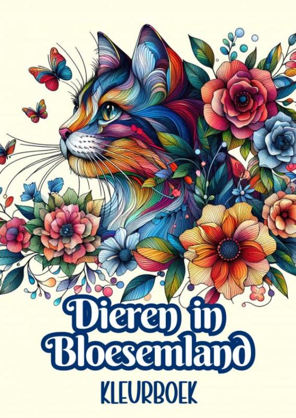 Omslag van Kleurboek - Dieren in Bloesemland